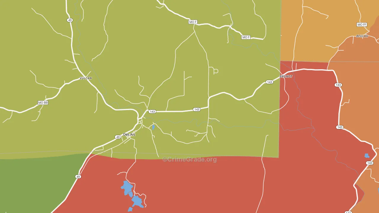 63636, MO Map of Theft Rates