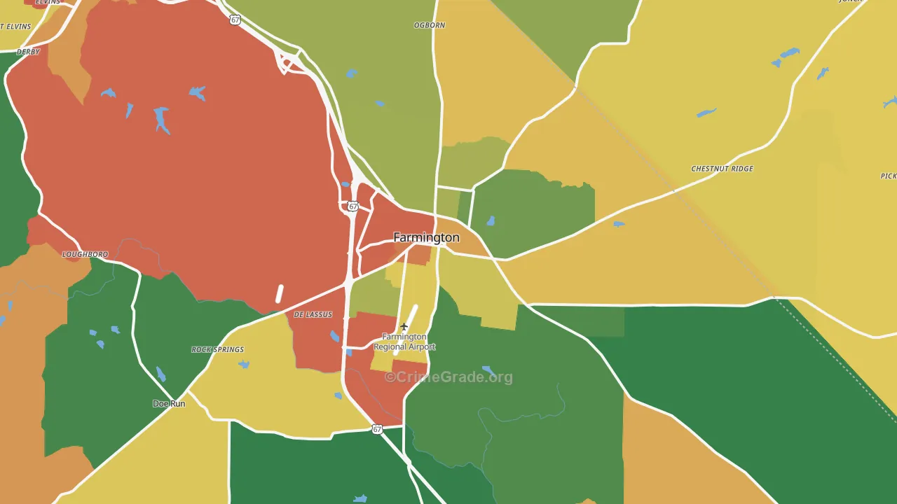 63640, MO Map of Theft Rates