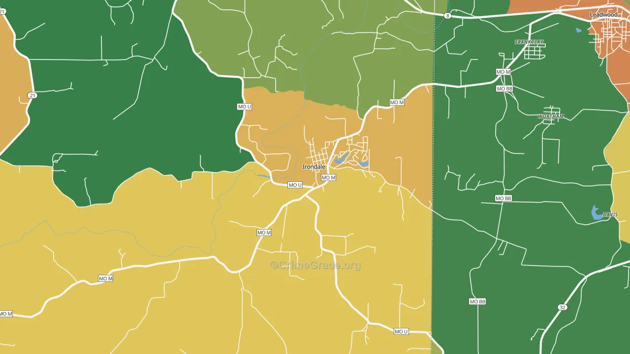 63648, MO Map of Theft Rates
