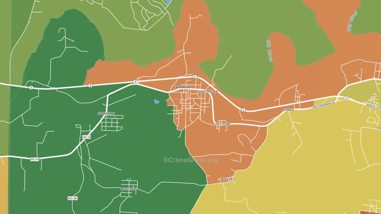 63653, MO Map of Theft Rates