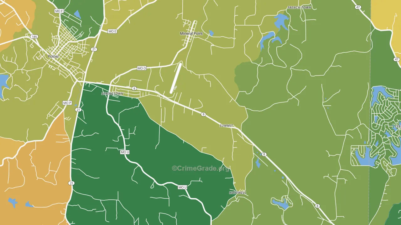 63660, MO Map of Theft Rates
