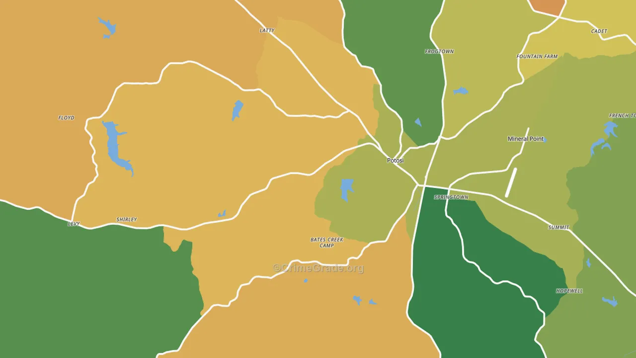 63664, MO Map of Theft Rates