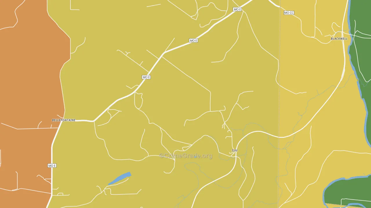 63674, MO Map of Theft Rates