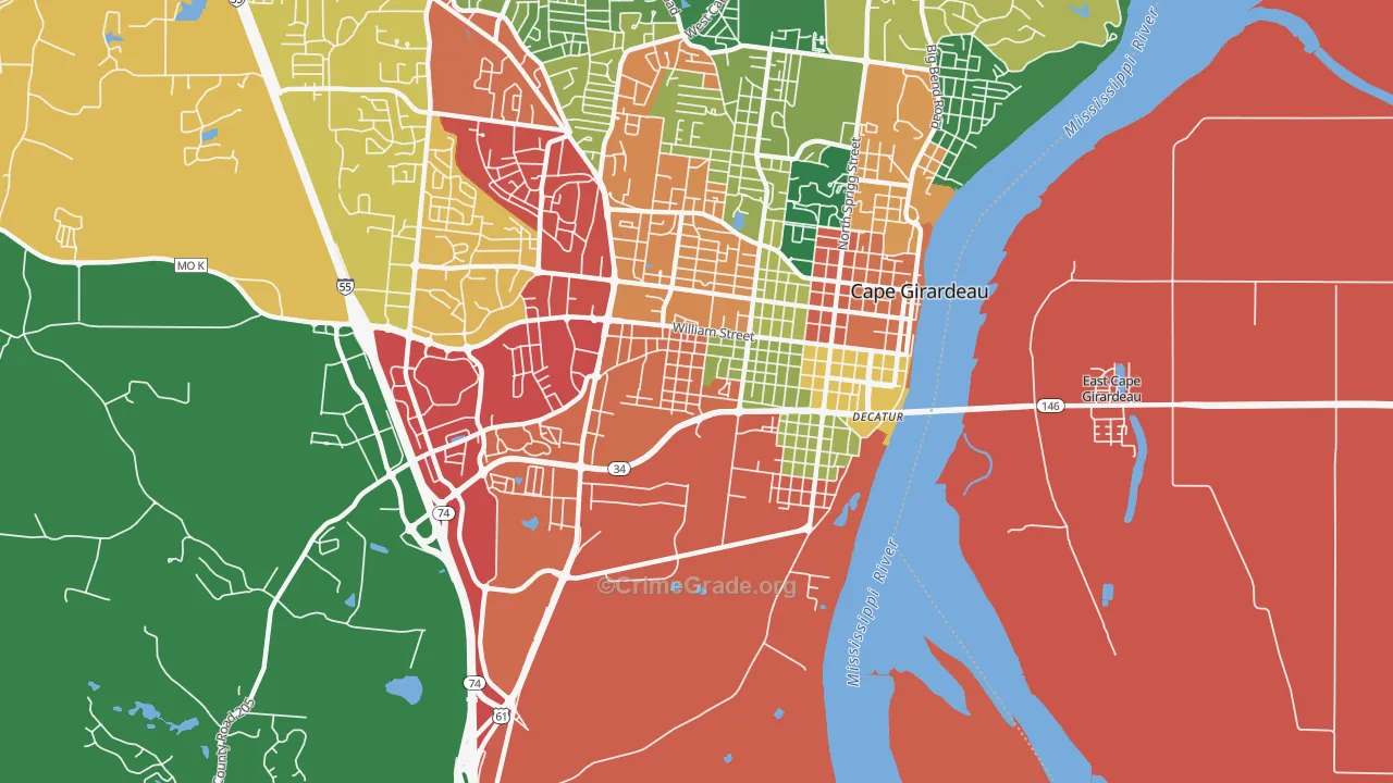63703, MO Map of Theft Rates