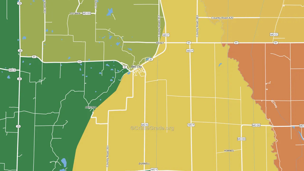 63735, MO Map of Theft Rates