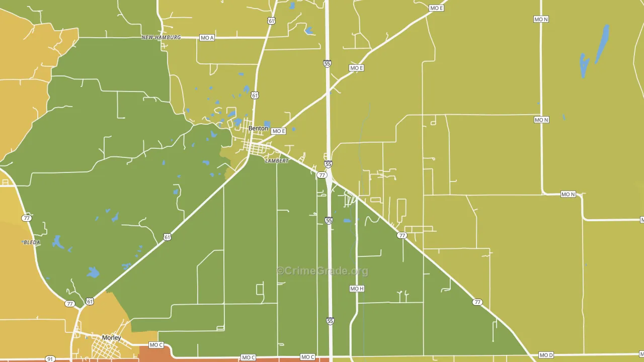 63736, MO Map of Theft Rates