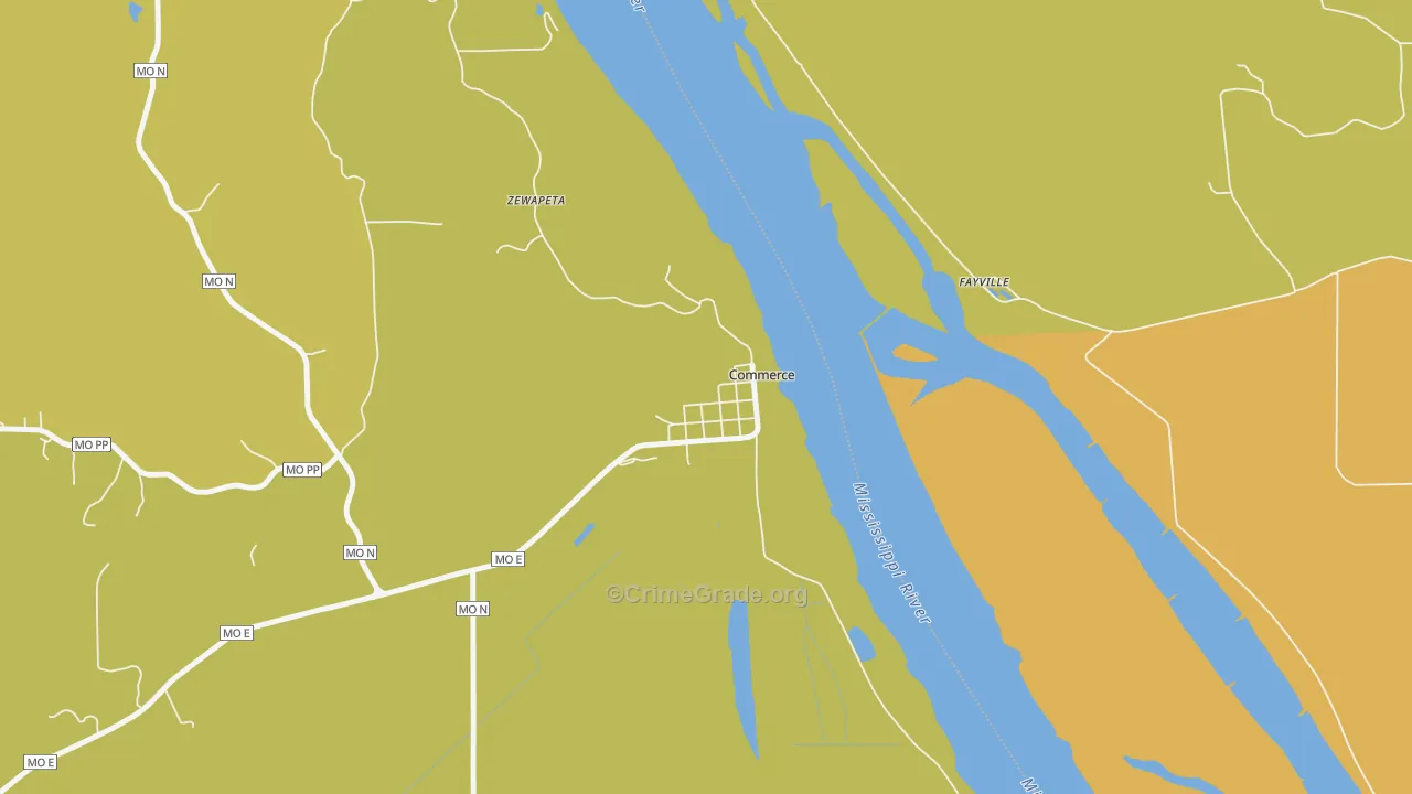63742, MO Map of Theft Rates