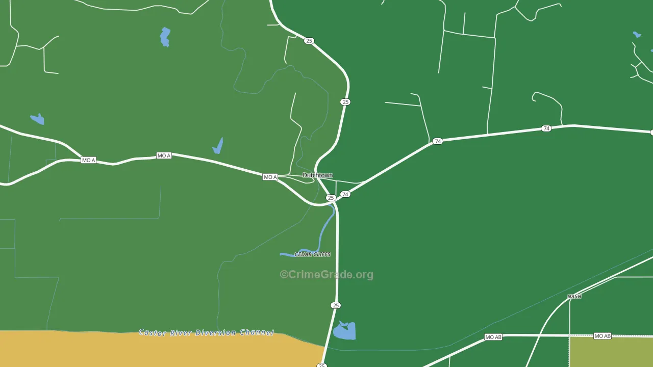 63745, MO Map of Theft Rates