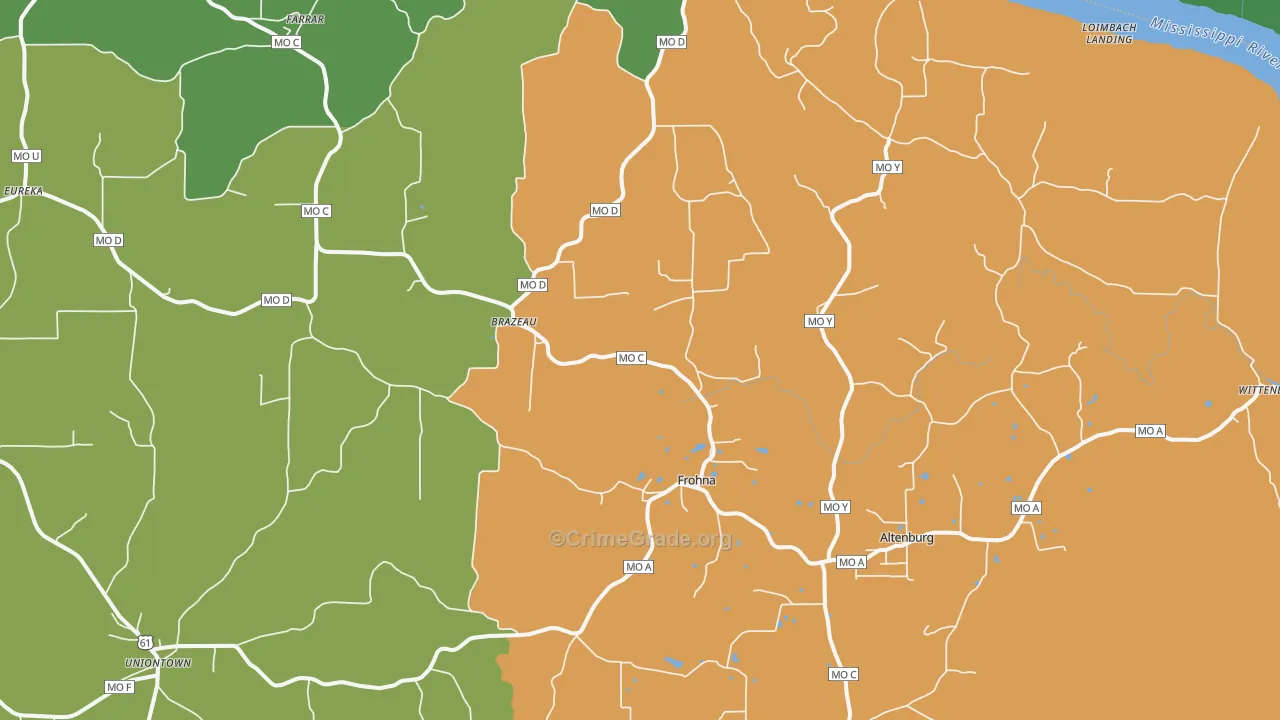 63748, MO Map of Theft Rates