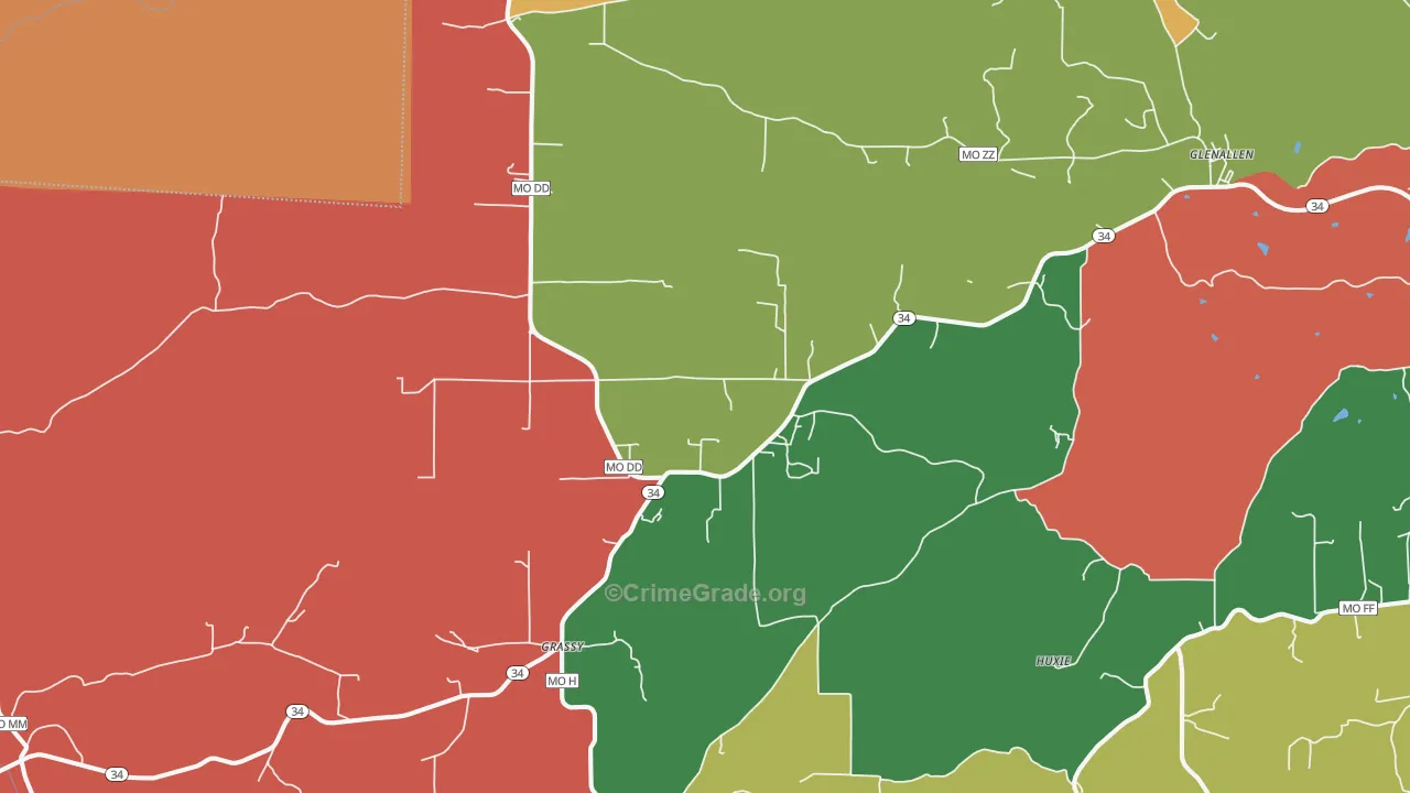 63751, MO Map of Theft Rates