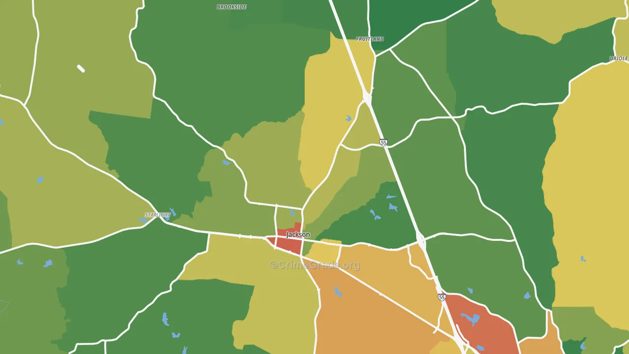63755, MO Map of Theft Rates
