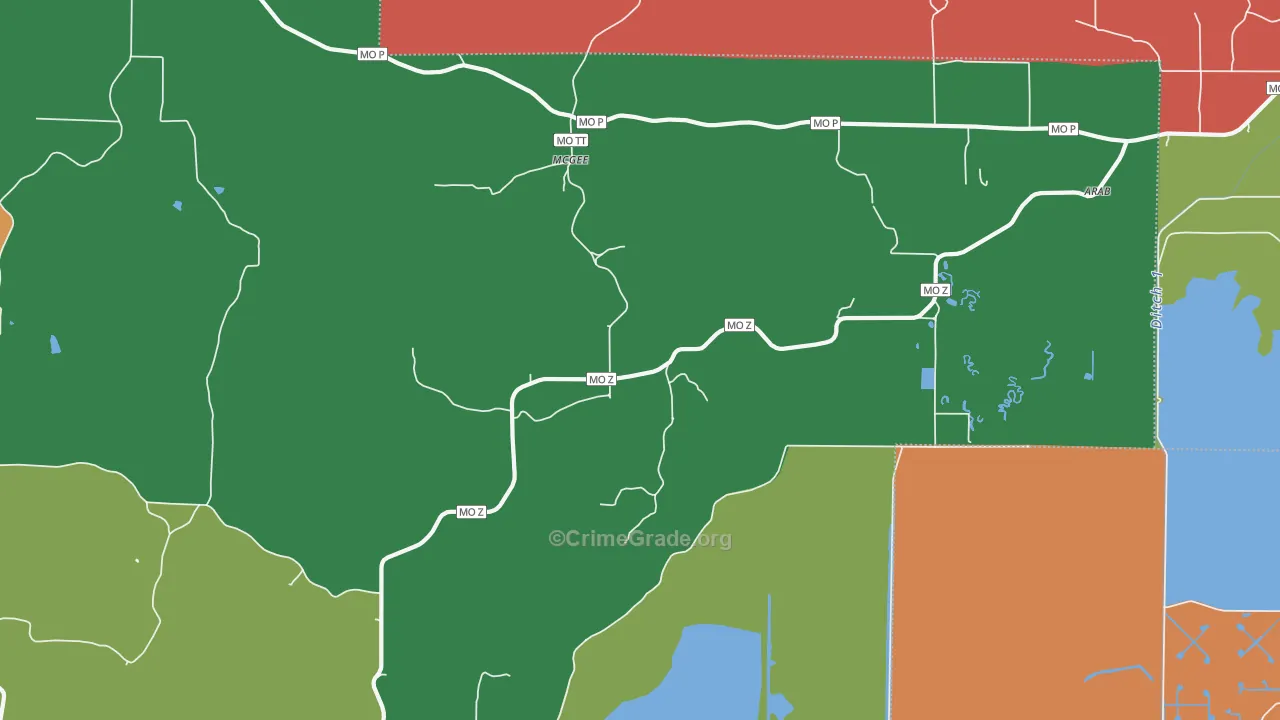 63763, MO Map of Theft Rates
