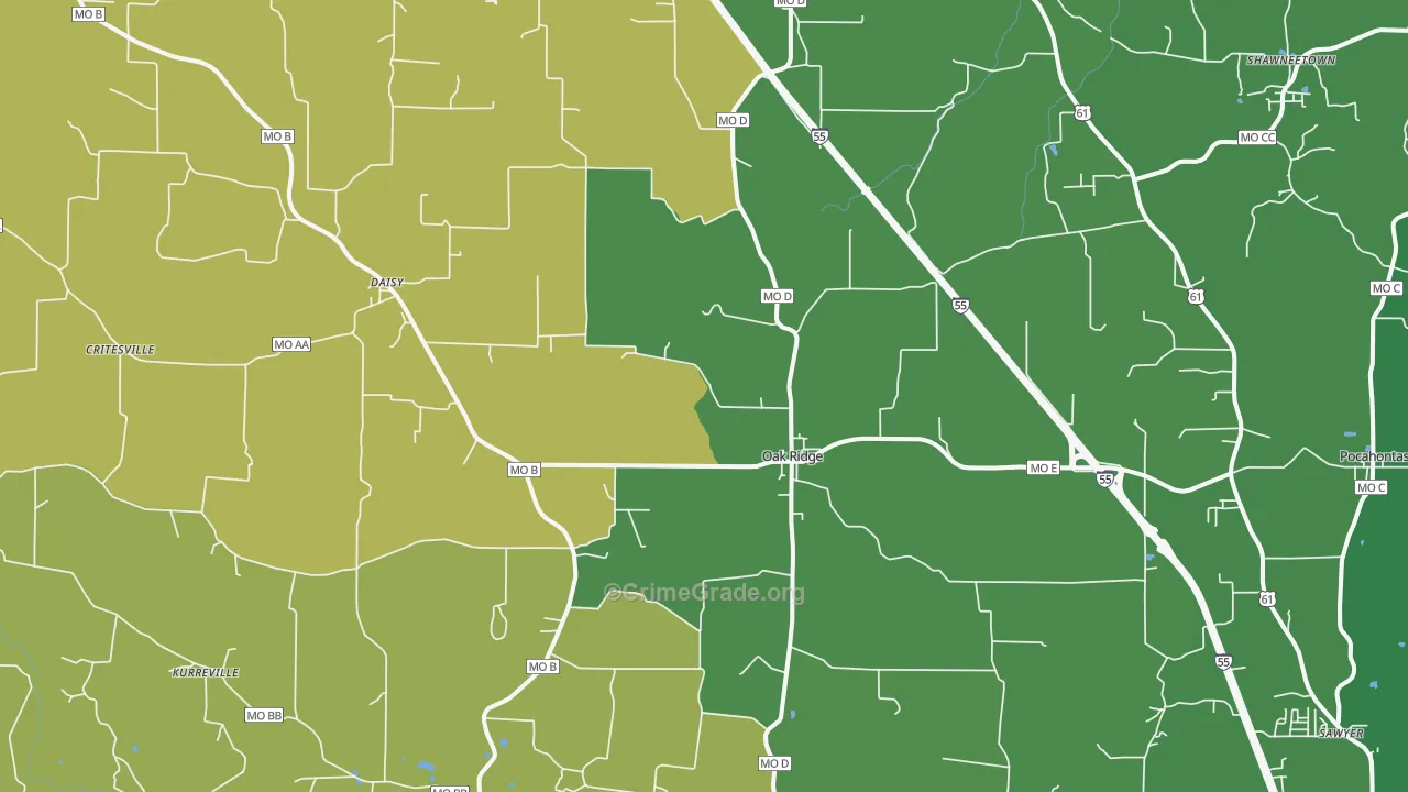 63769, MO Map of Theft Rates