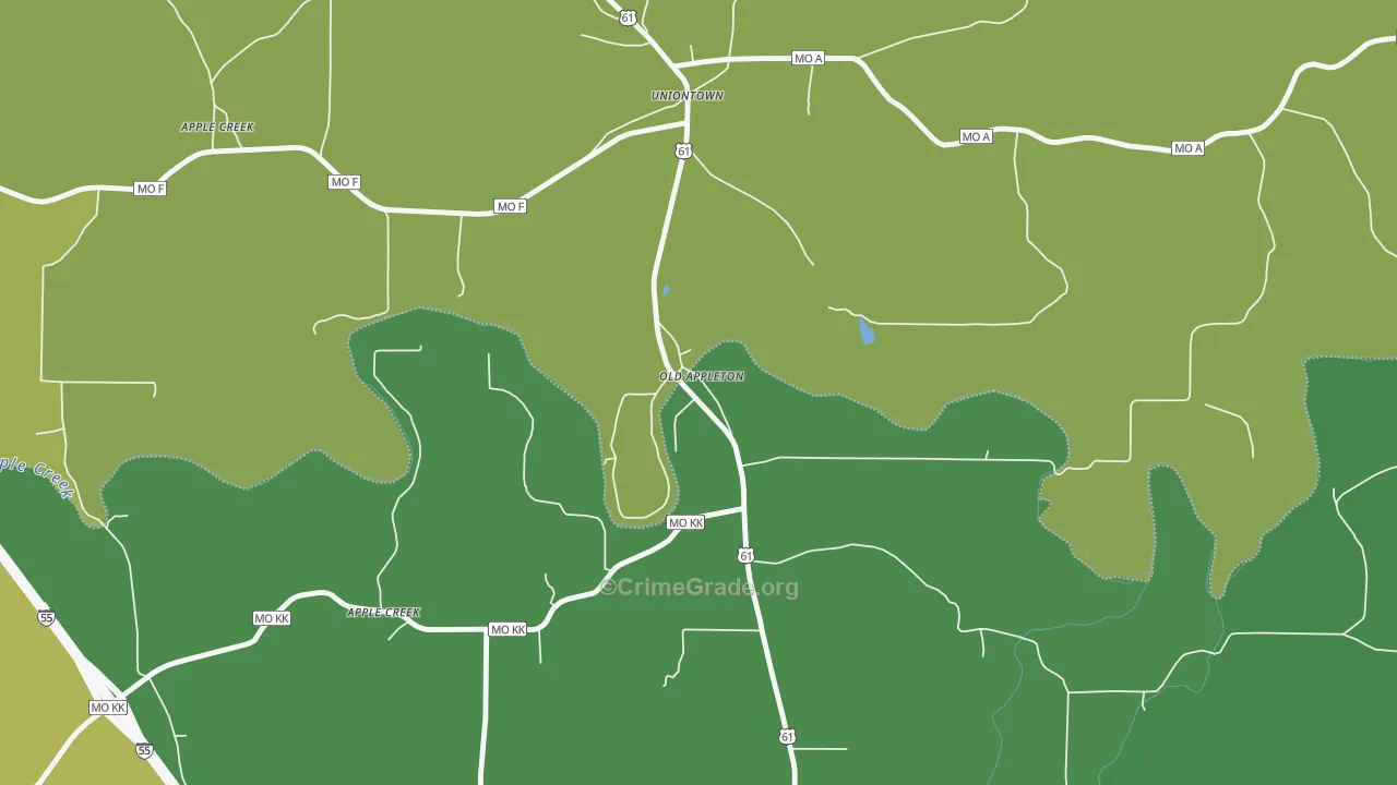 63770, MO Map of Theft Rates