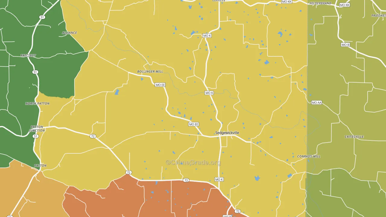 63781, MO Map of Theft Rates