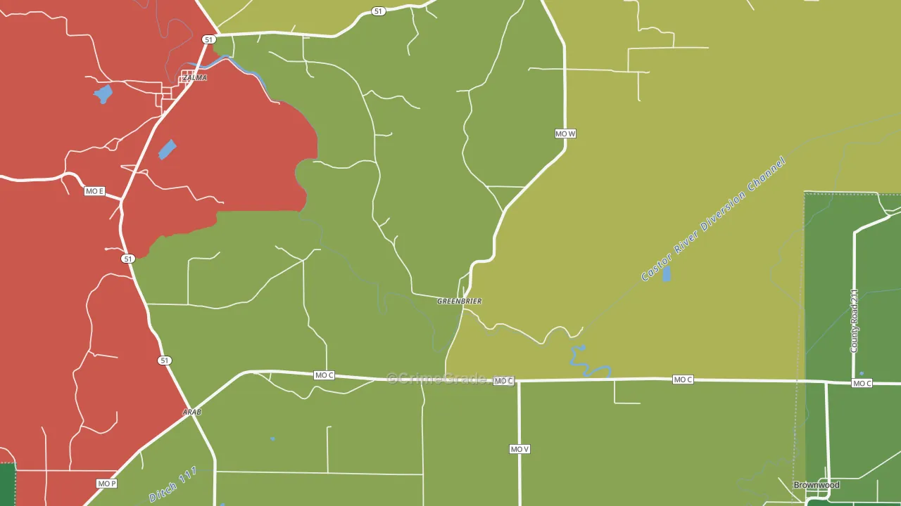 63782, MO Map of Theft Rates