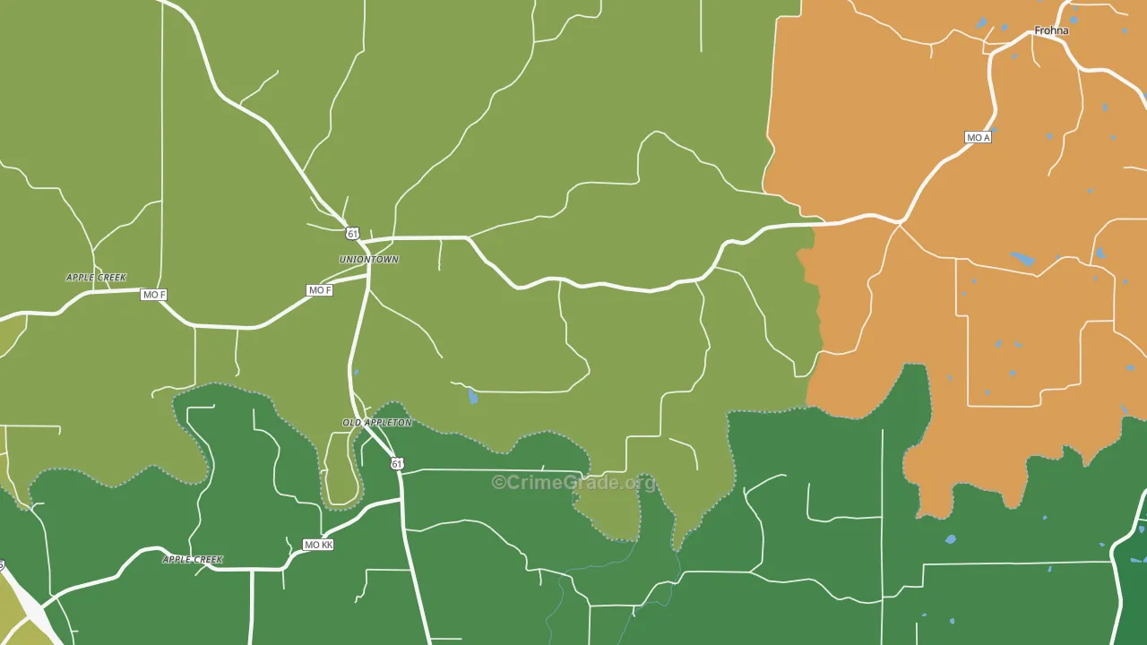 63783, MO Map of Theft Rates