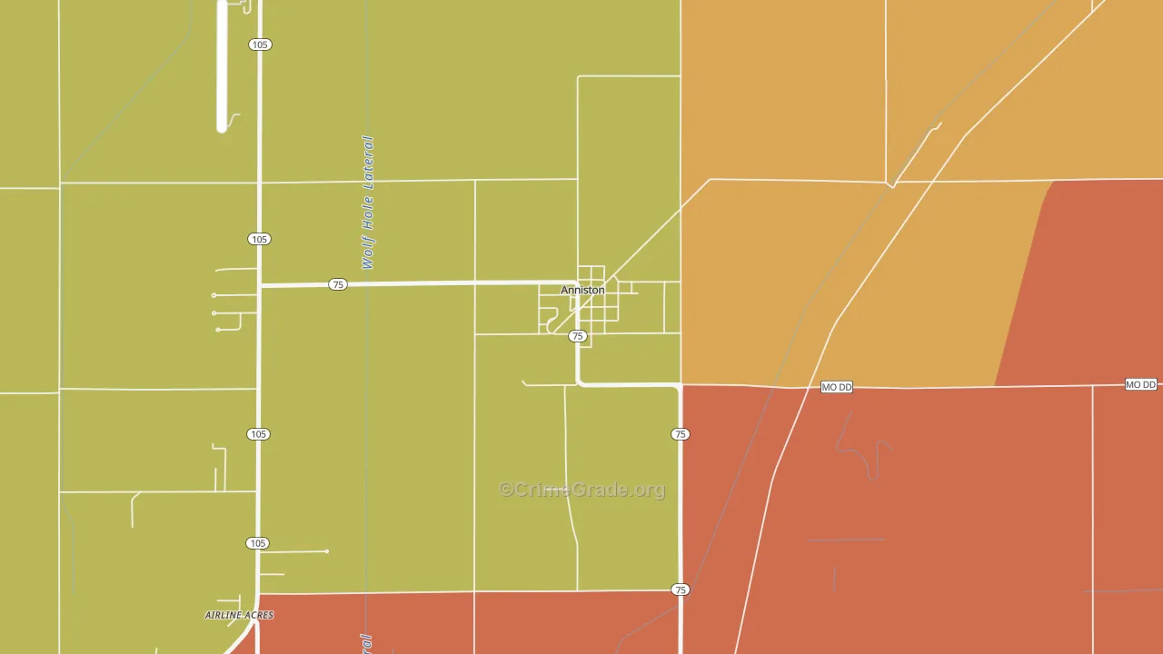 63820, MO Map of Theft Rates