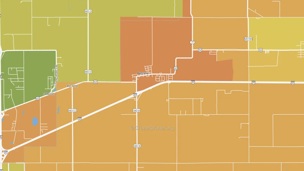 63823, MO Map of Theft Rates