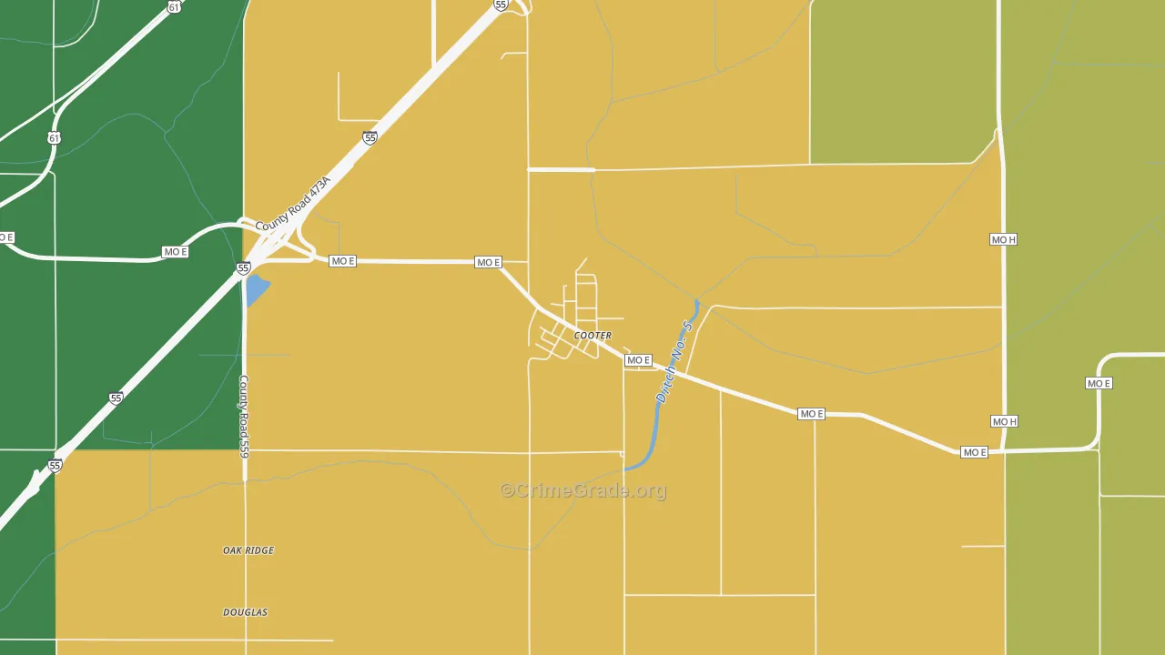 63839, MO Map of Theft Rates
