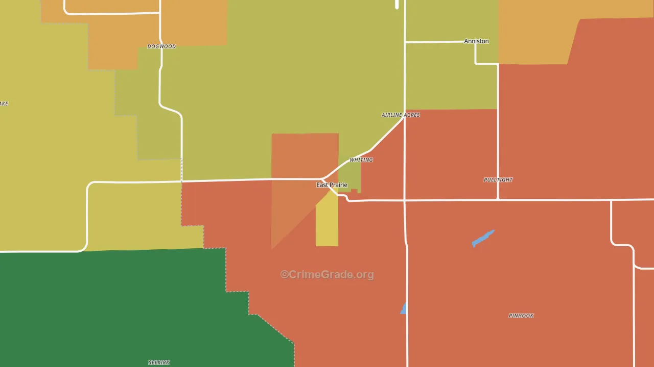 63845, MO Map of Theft Rates