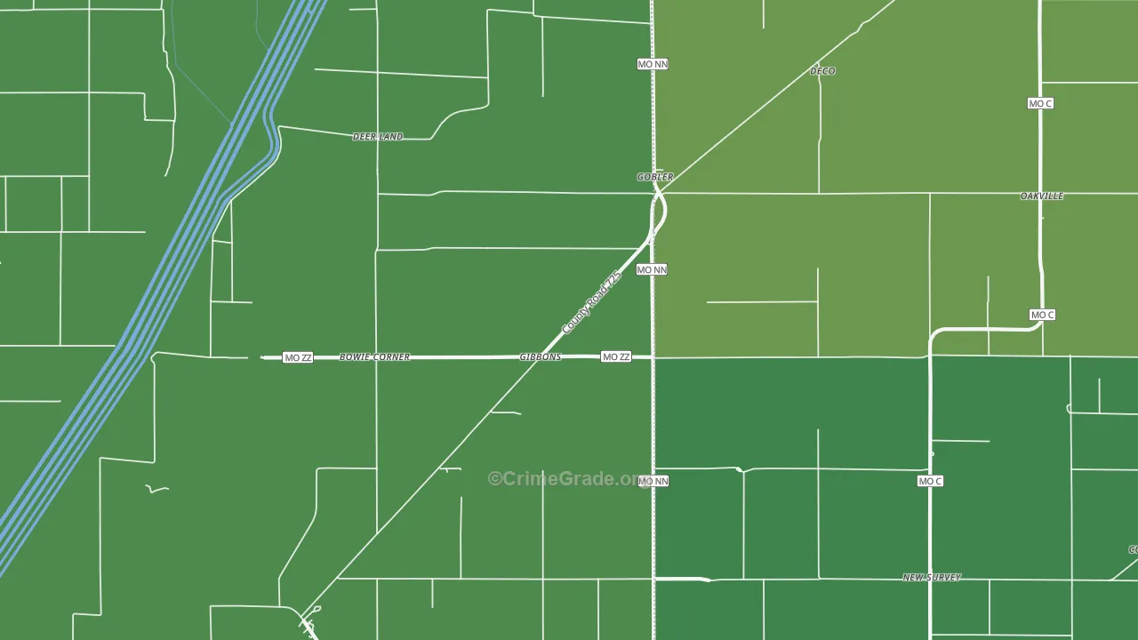 63849, MO Map of Theft Rates