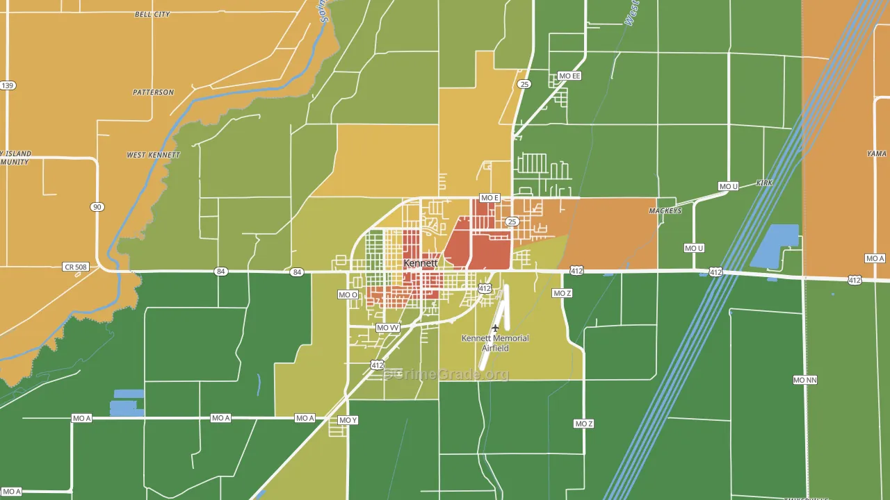 63857, MO Map of Theft Rates