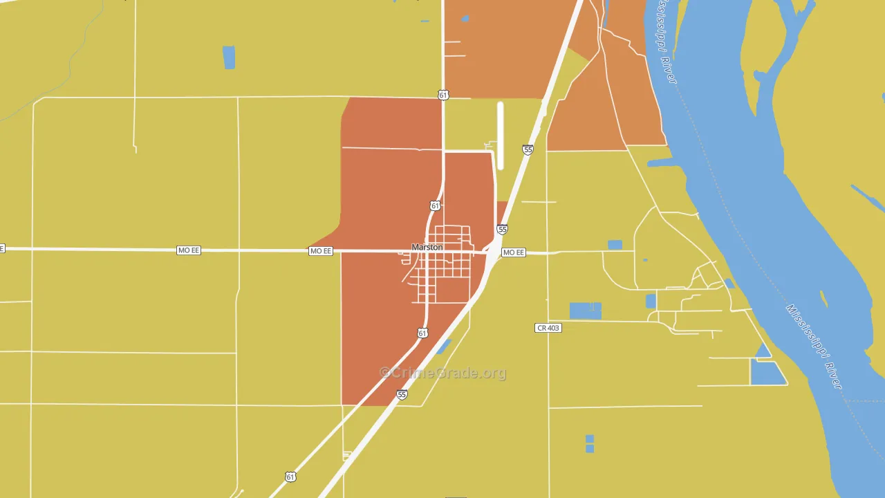 63866, MO Map of Theft Rates