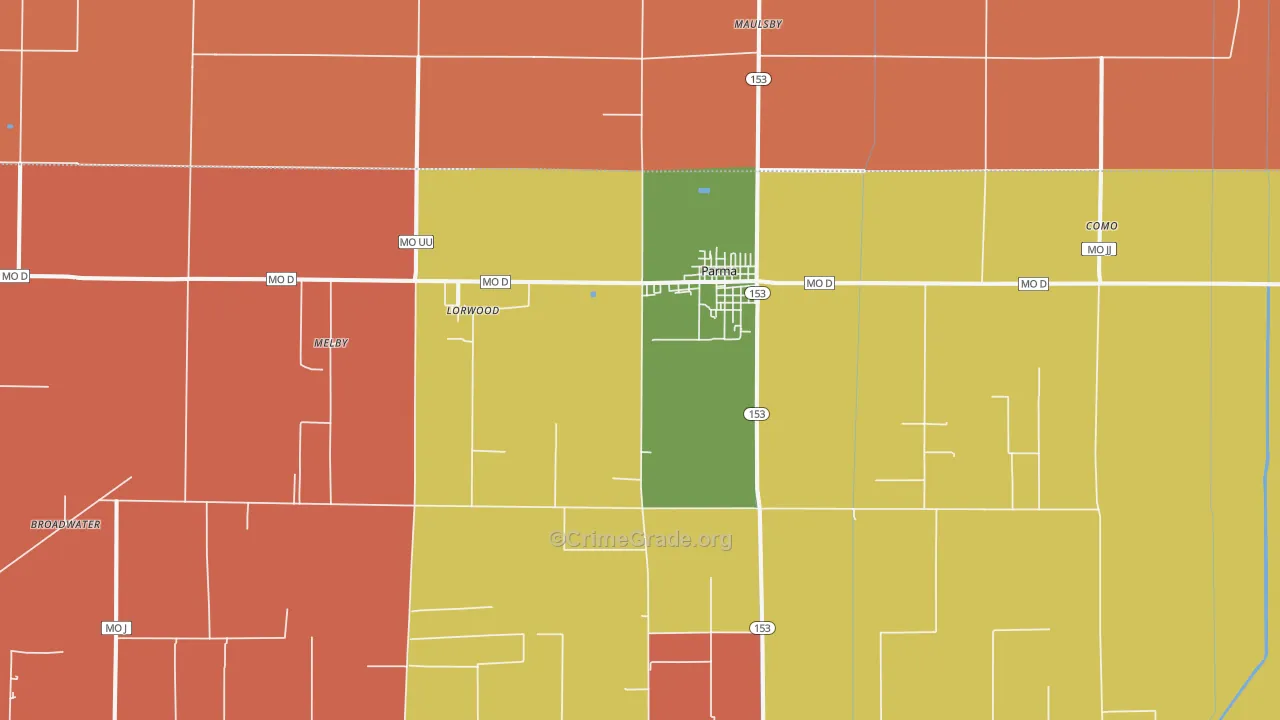 63870, MO Map of Theft Rates