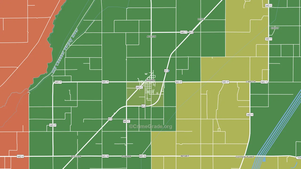 63876, MO Map of Theft Rates