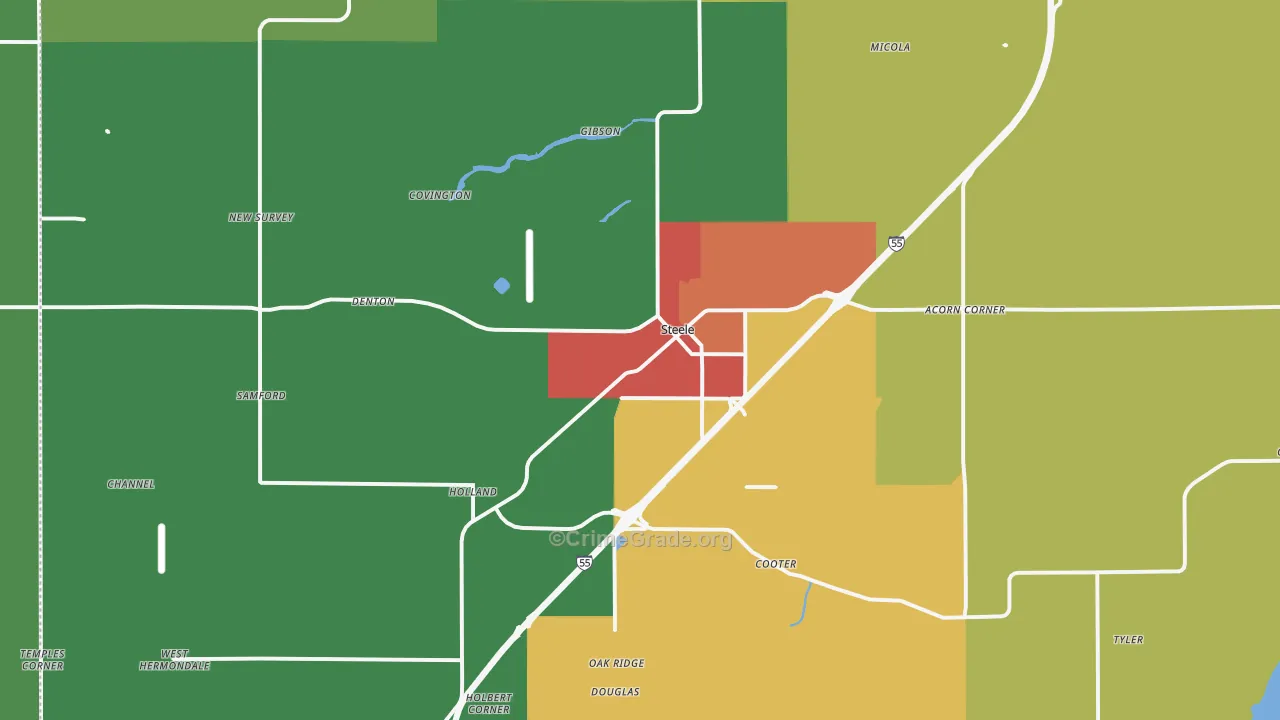 63877, MO Map of Theft Rates