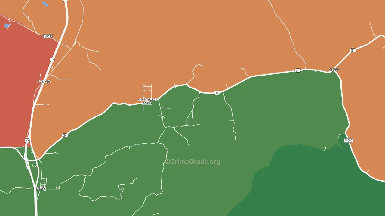 63934, MO Map of Theft Rates