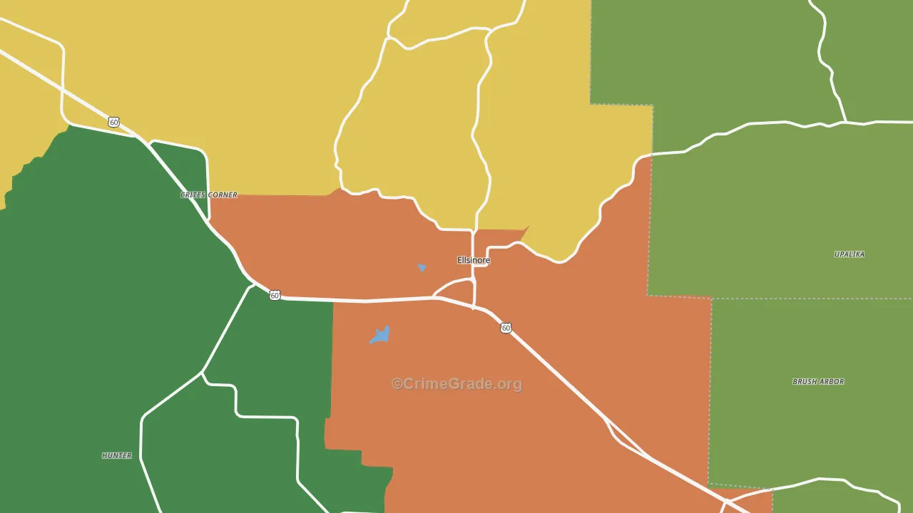 63937, MO Map of Theft Rates