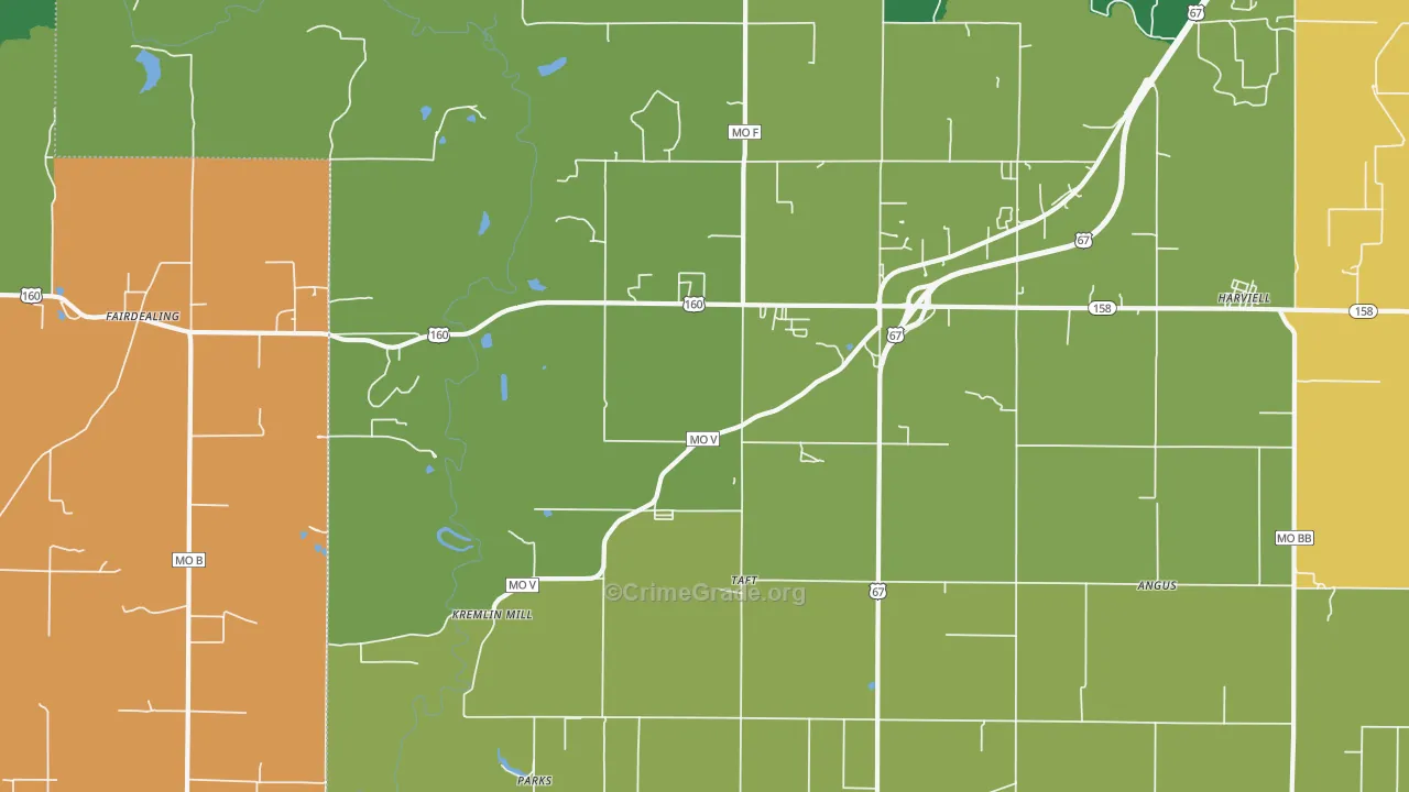 63945, MO Map of Theft Rates