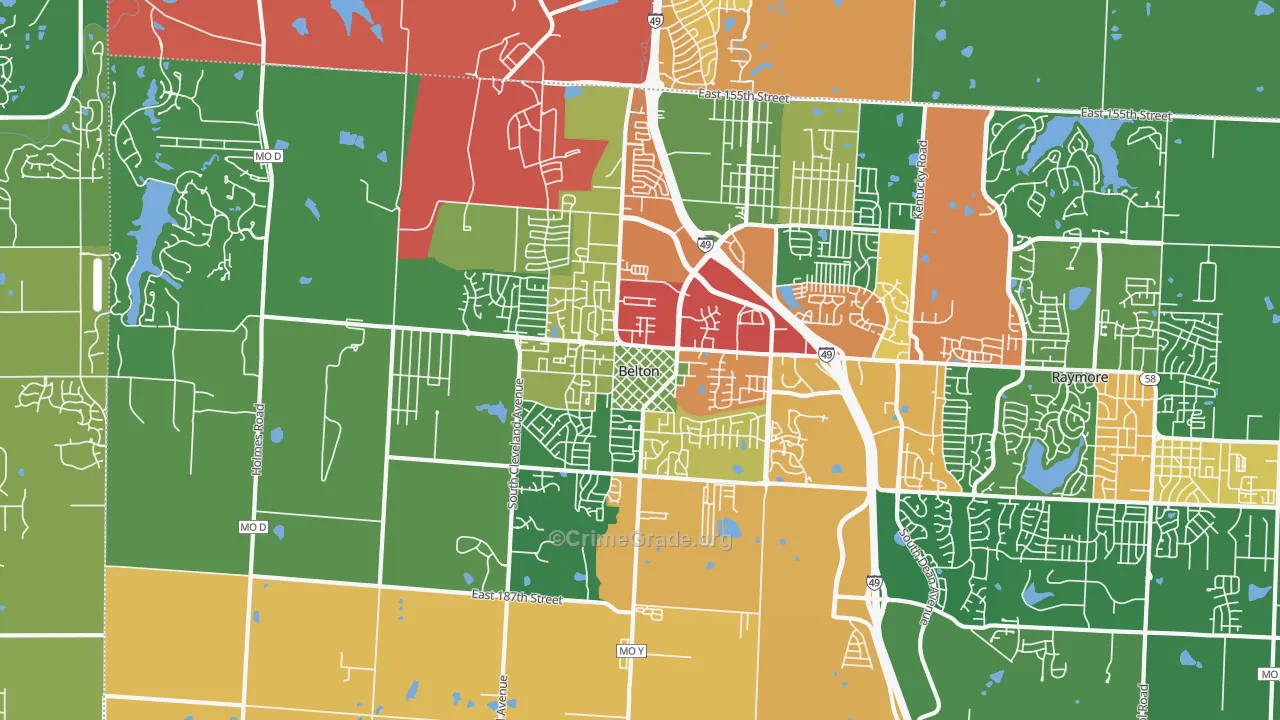 64012, MO Map of Theft Rates