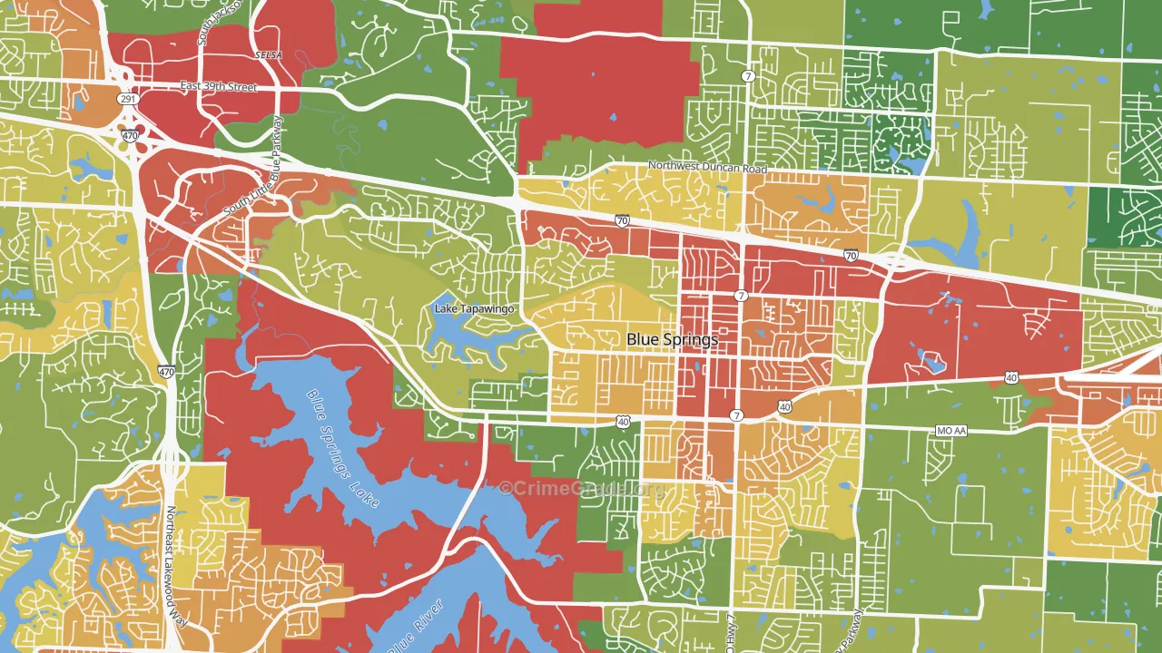 64015, MO Map of Theft Rates