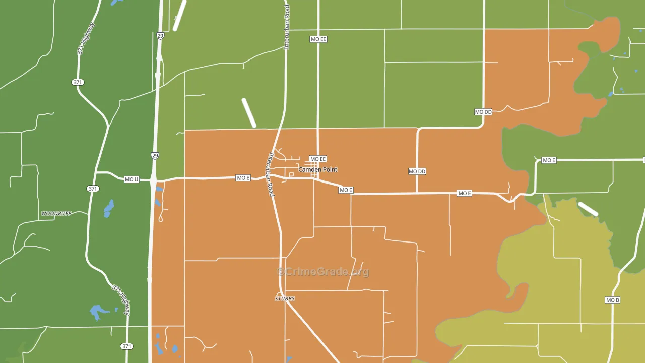64018, MO Map of Theft Rates