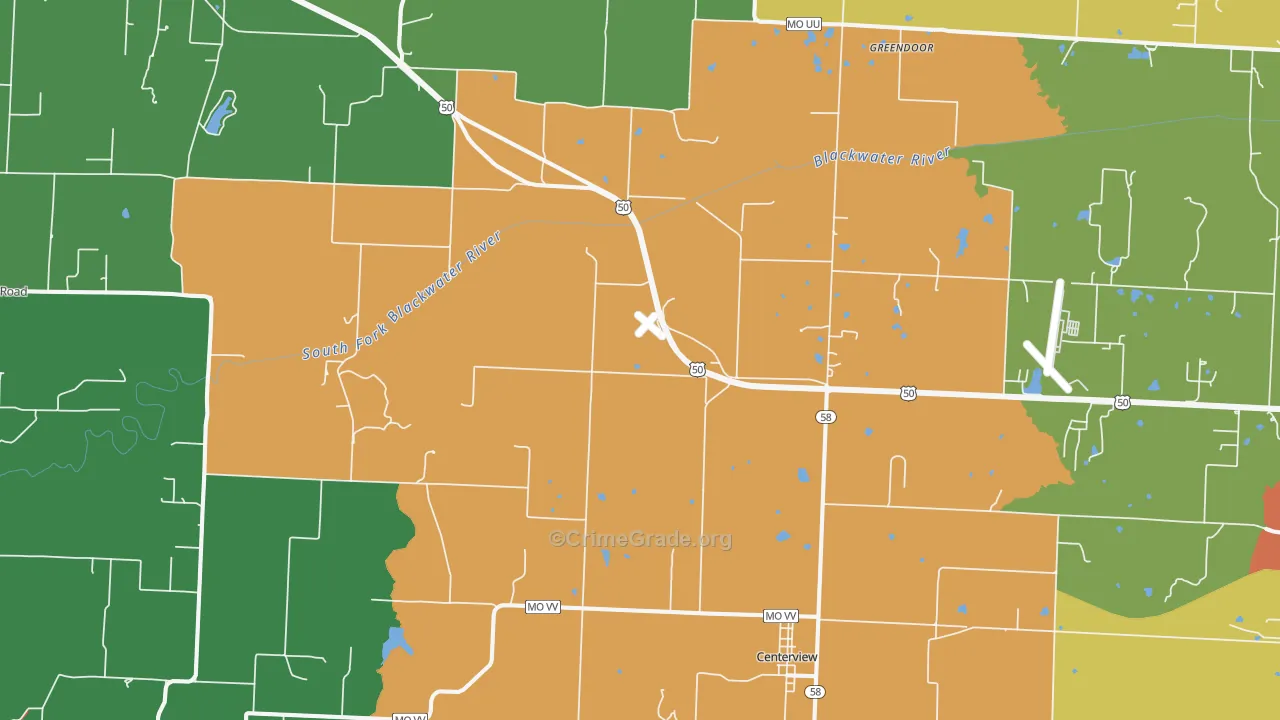 64019, MO Map of Theft Rates