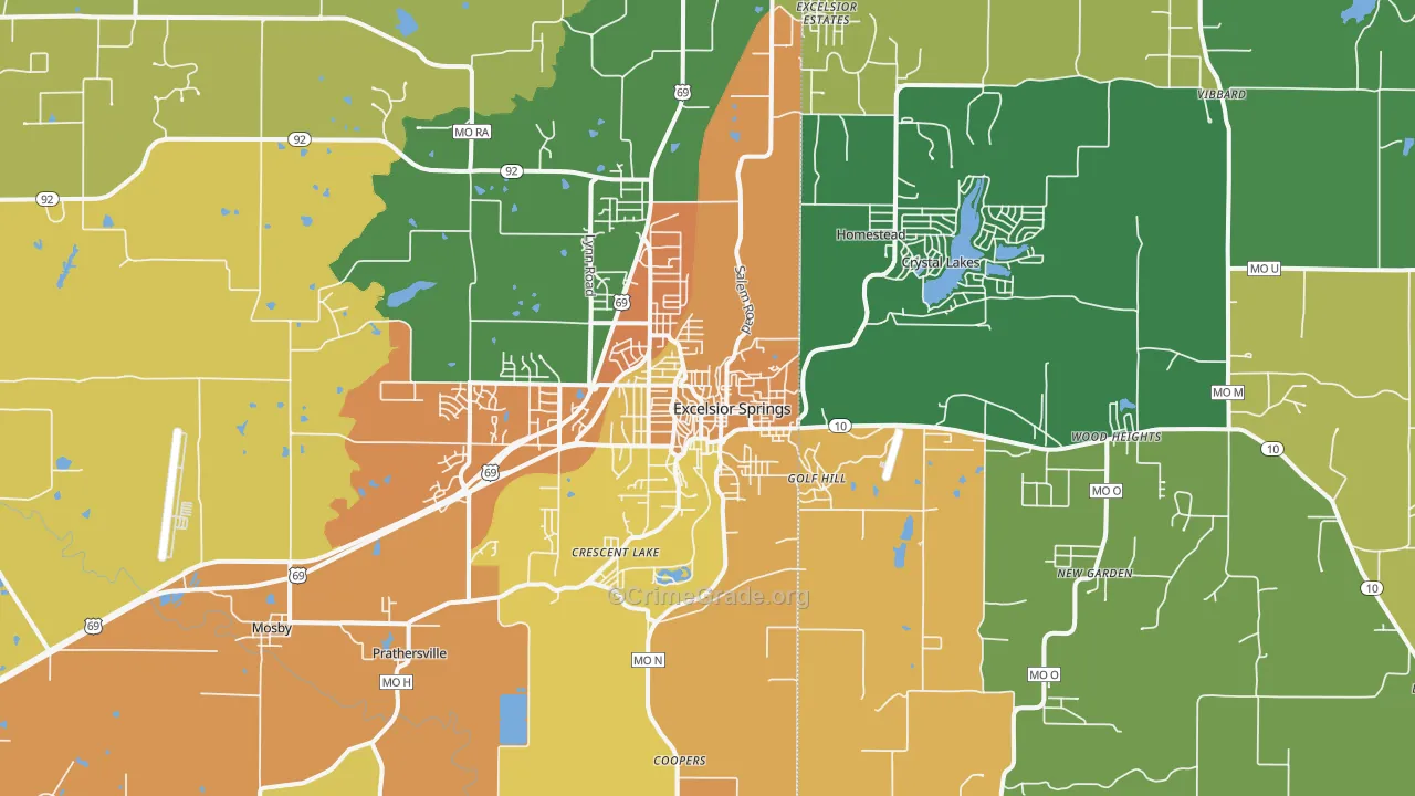 64024, MO Map of Theft Rates