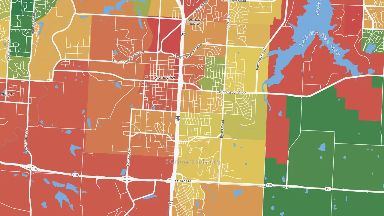 64030, MO Map of Theft Rates