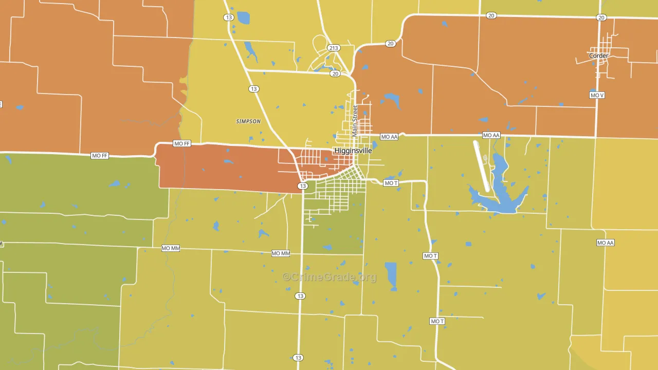 64037, MO Map of Theft Rates