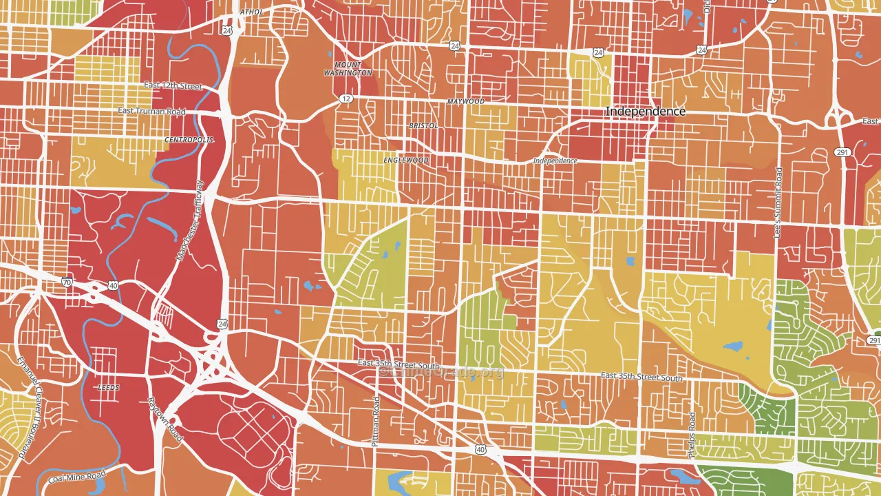 64052, MO Map of Theft Rates