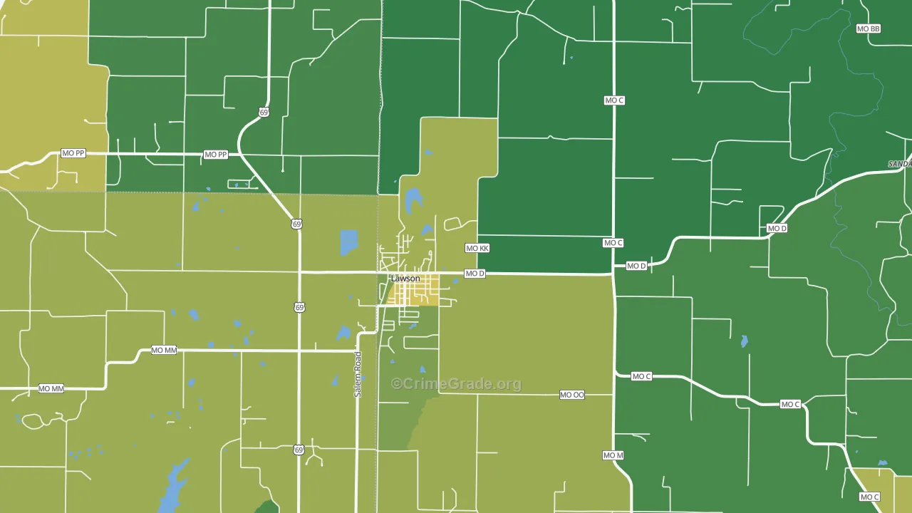 64062, MO Map of Theft Rates