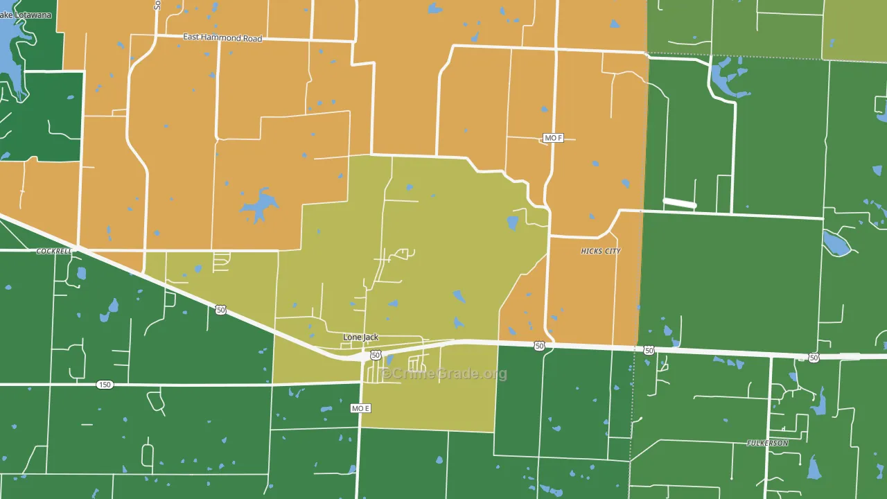 64070, MO Map of Theft Rates