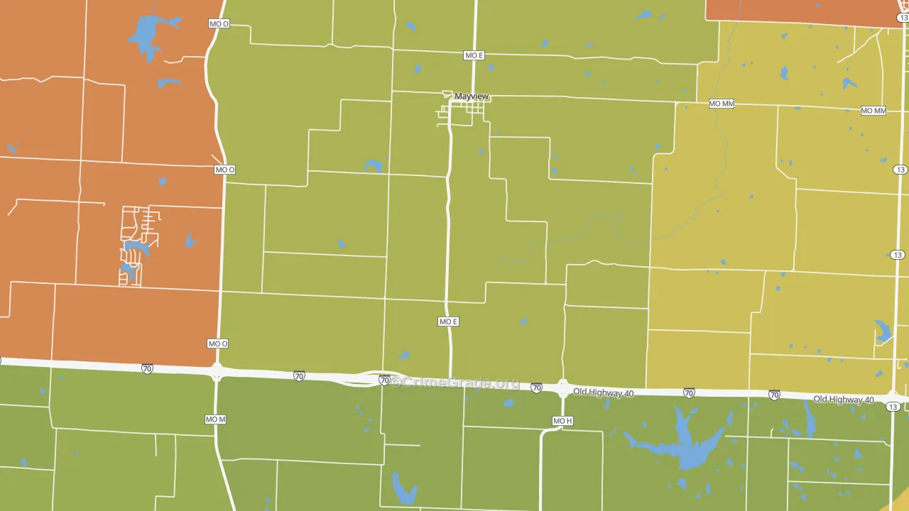 64071, MO Map of Theft Rates