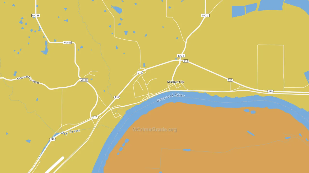 64072, MO Map of Theft Rates