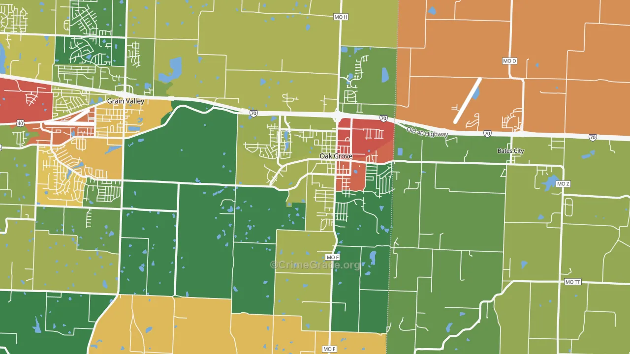 64075, MO Map of Theft Rates