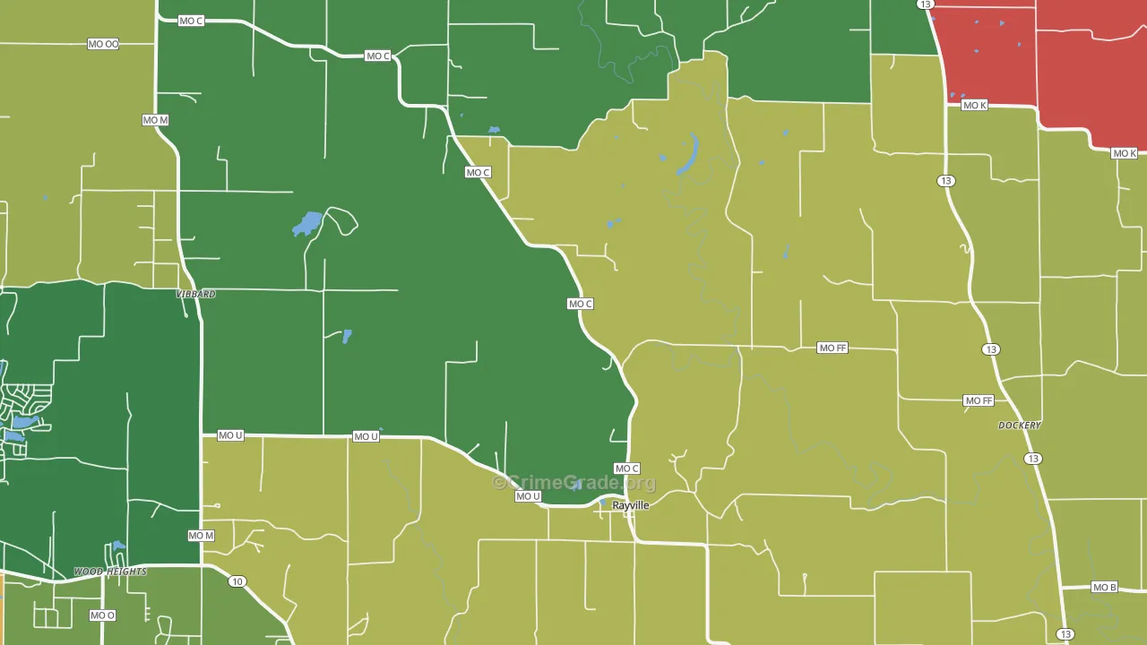 64084, MO Map of Theft Rates