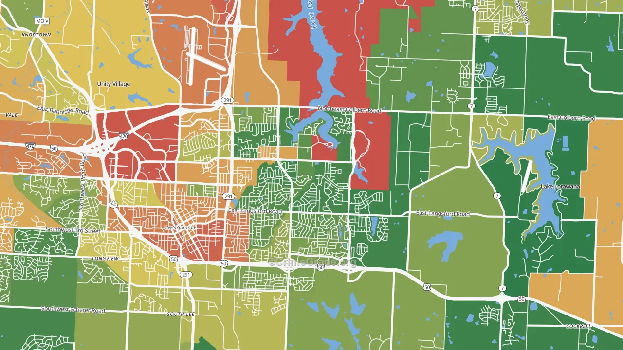 64086, MO Map of Theft Rates