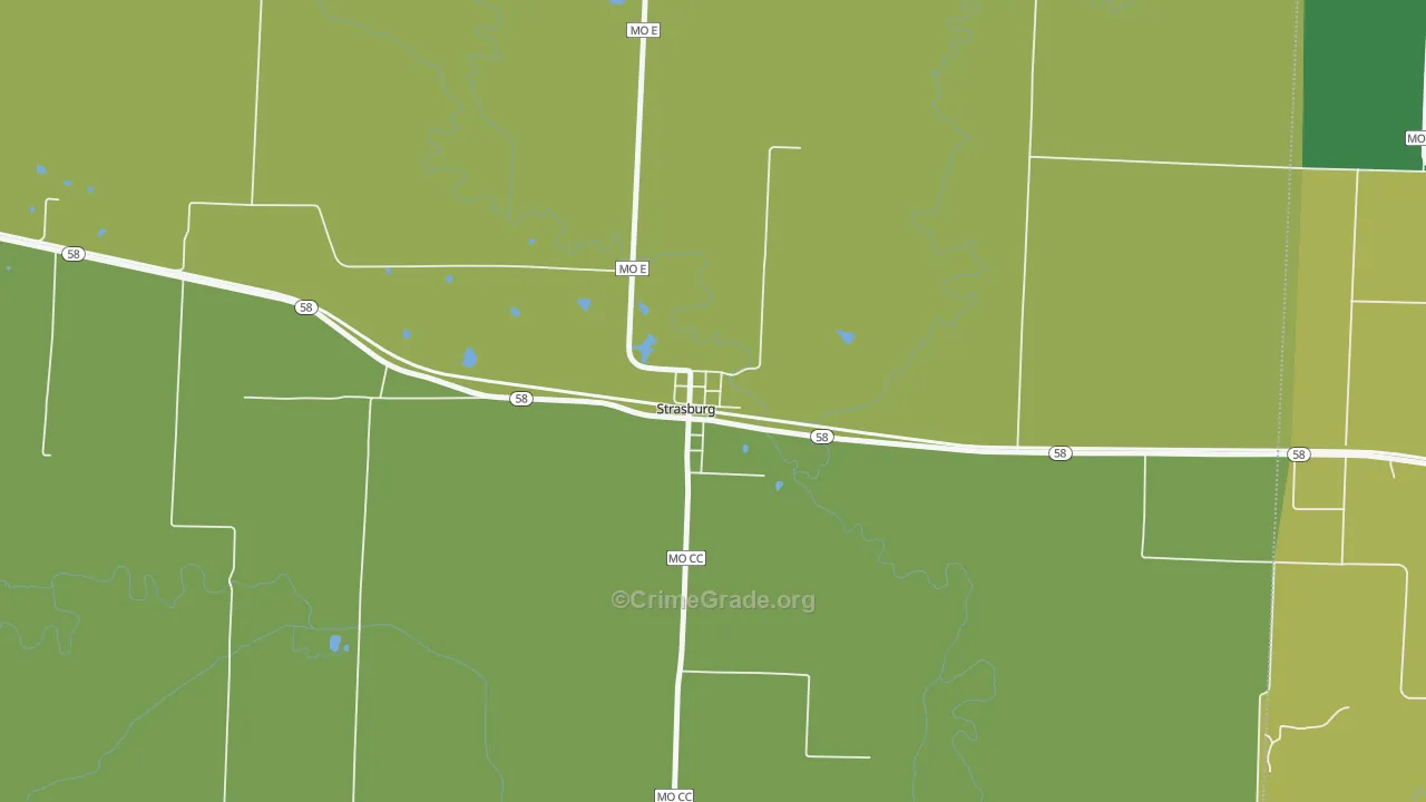 64090, MO Map of Theft Rates